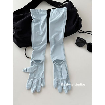 Sun Gloves Protection Plain