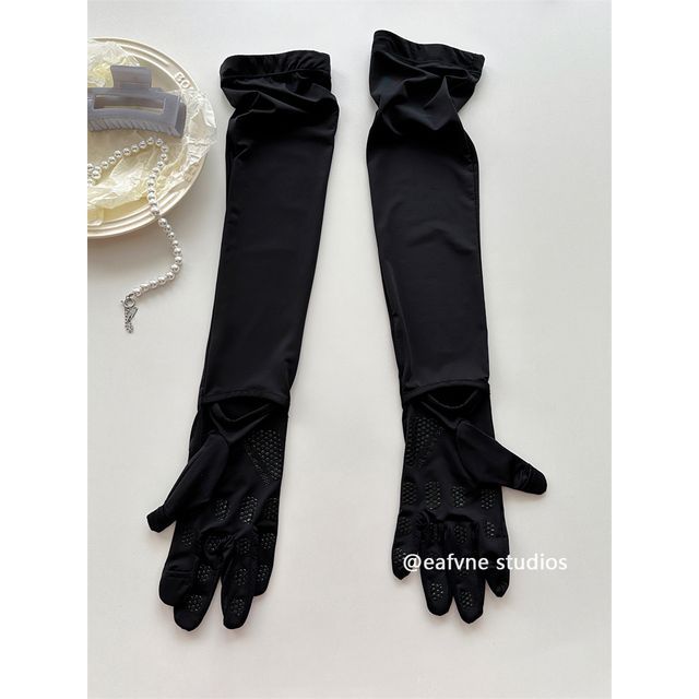 Sun Gloves Protection Plain