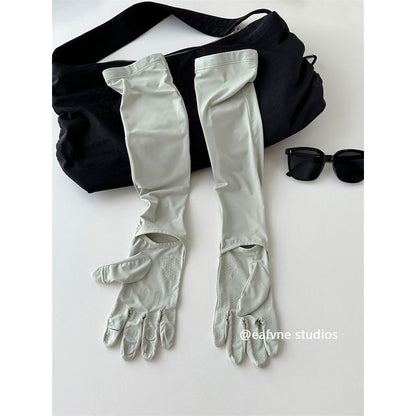Sun Gloves Protection Plain
