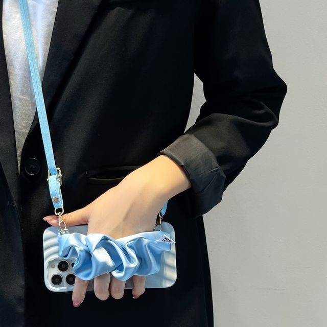 Shirred Phone Case Strap Fabric