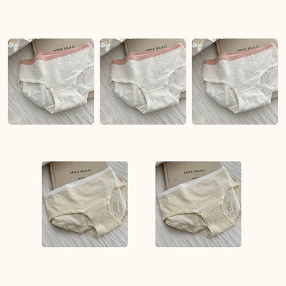 Plain Cutout Bikini Panties / Set