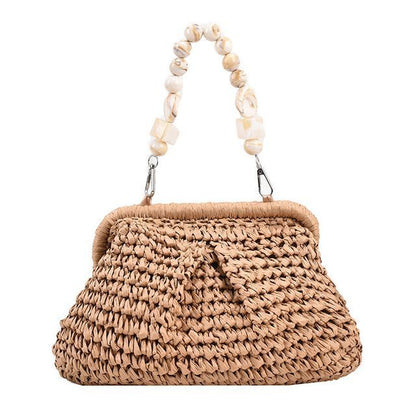 Straw Strap Handbag Bead