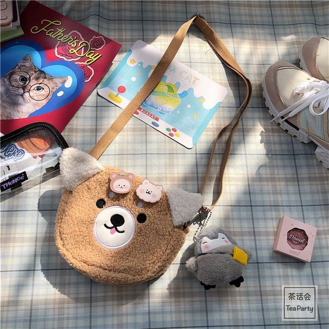 Cartoon Crossbody Bag / Bag Charm / Set