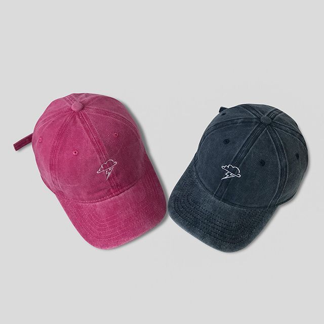 Baseball Lightning Cloud Cap Embroidered