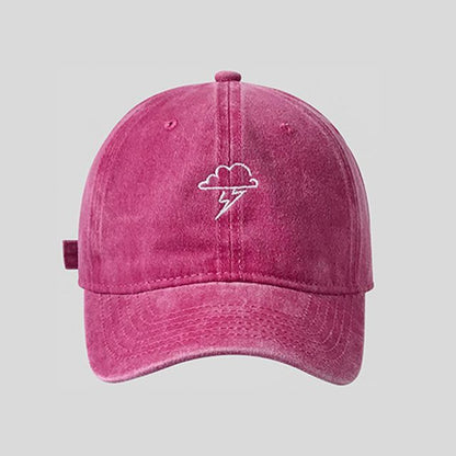 Baseball Lightning Cloud Cap Embroidered