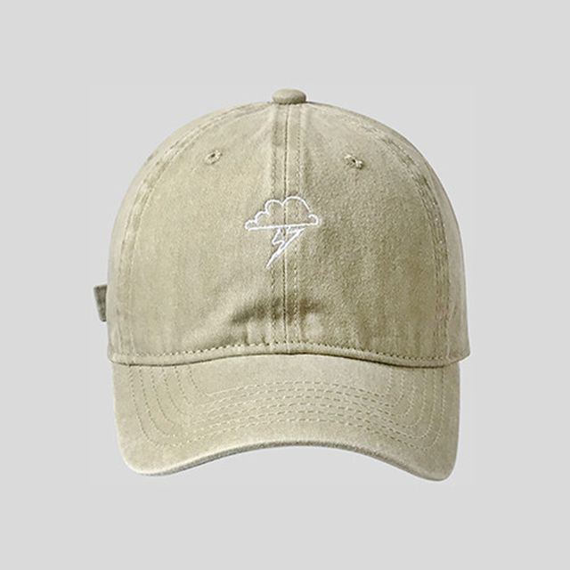Baseball Lightning Cloud Cap Embroidered