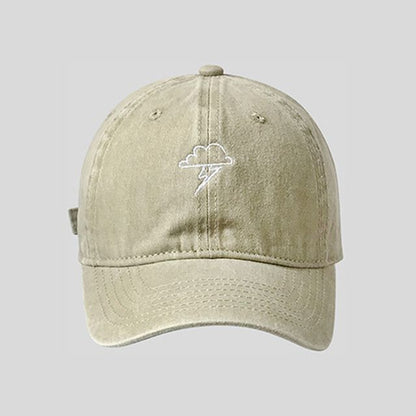 Baseball Lightning Cloud Cap Embroidered