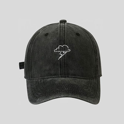 Baseball Lightning Cloud Cap Embroidered