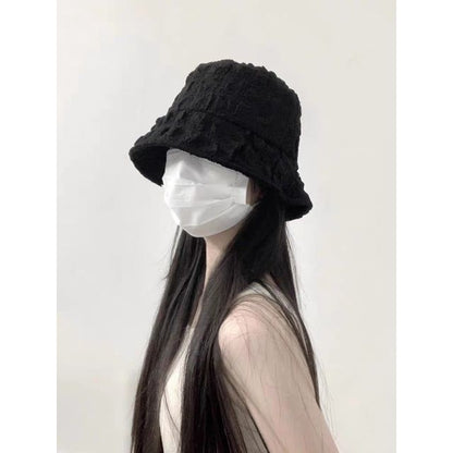 Hat Puffed Plain Bucket