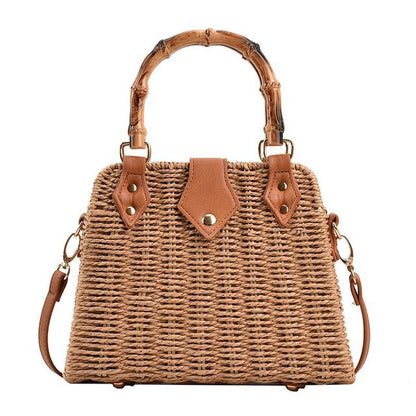 Crossbody Straw Bag