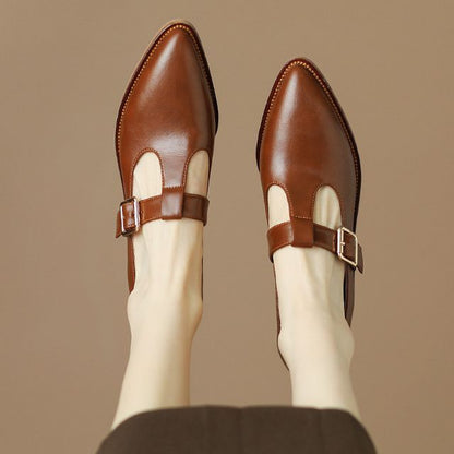 Pointed Heel Chunky Loafers