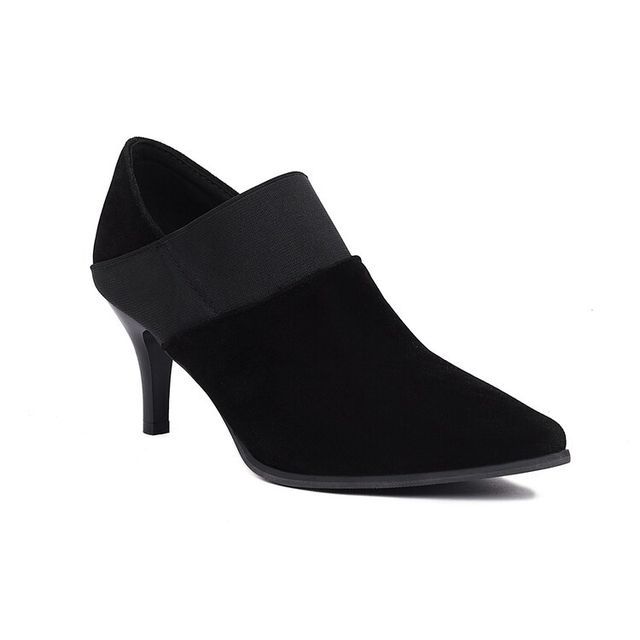 Pointy Toe High Heel Ankle Boots