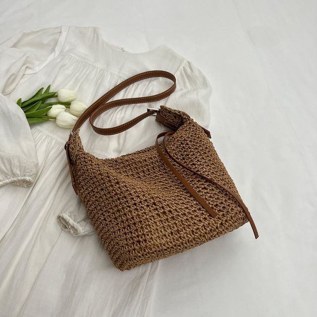 Straw Bucket Bag