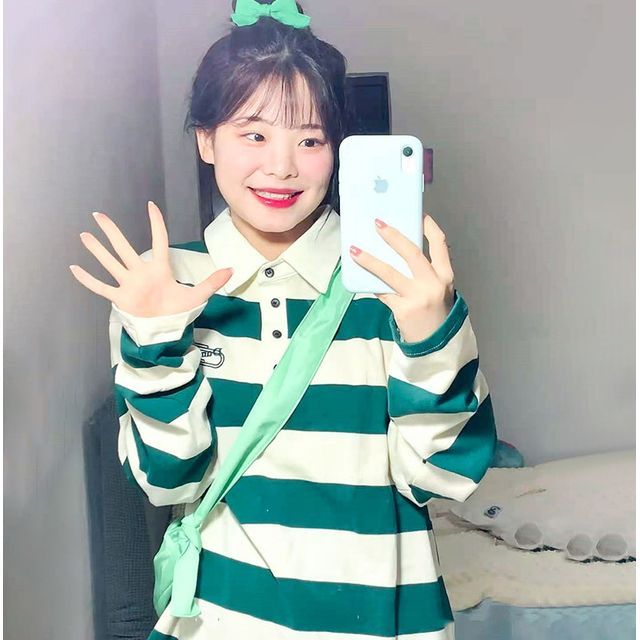 Long-Sleeve Shirt Polo Striped