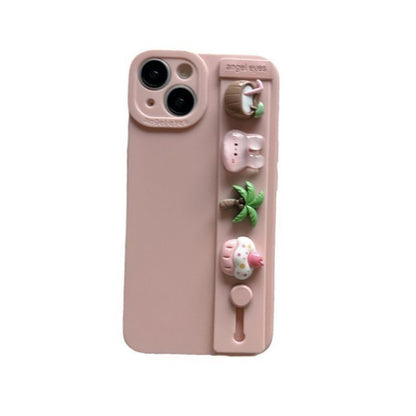 Phone Strap Hand Case Cartoon