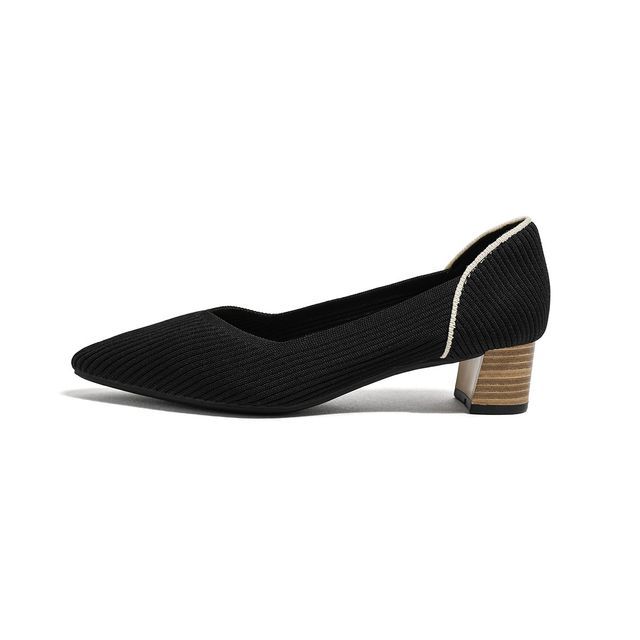 Flats Ribbed Pointed