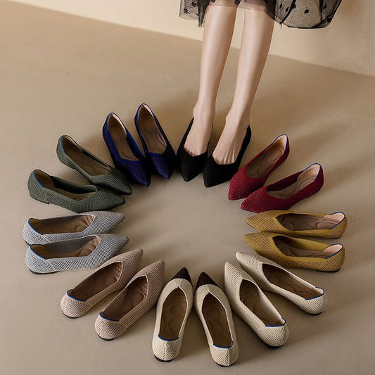 Chaussures plates pointues
