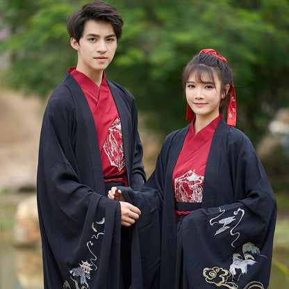 Couple Matching Traditional Chinese Costume Embroidered Cape / Long