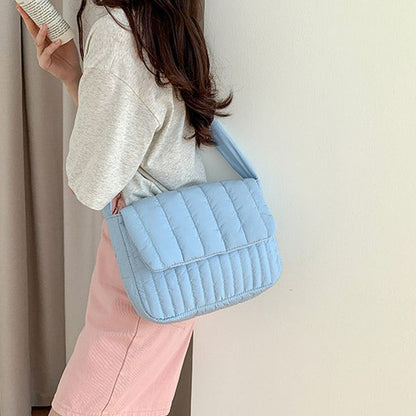 Sac bandoulière à rabat matelassé