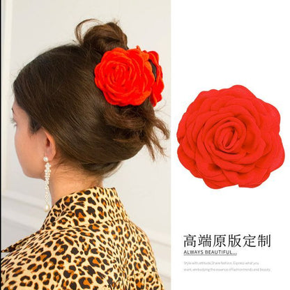 Floral Fabric Hair Clamp (various designs)