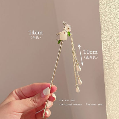 Floral Acrylic Alloy Hair Stick