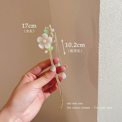 Floral Acrylic Alloy Hair Stick