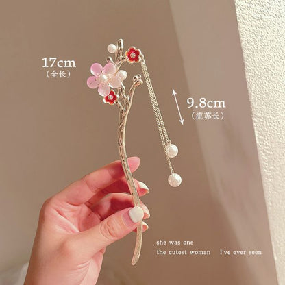 Floral Acrylic Alloy Hair Stick