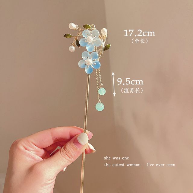 Floral Acrylic Alloy Hair Stick