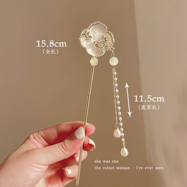 Floral Acrylic Alloy Hair Stick