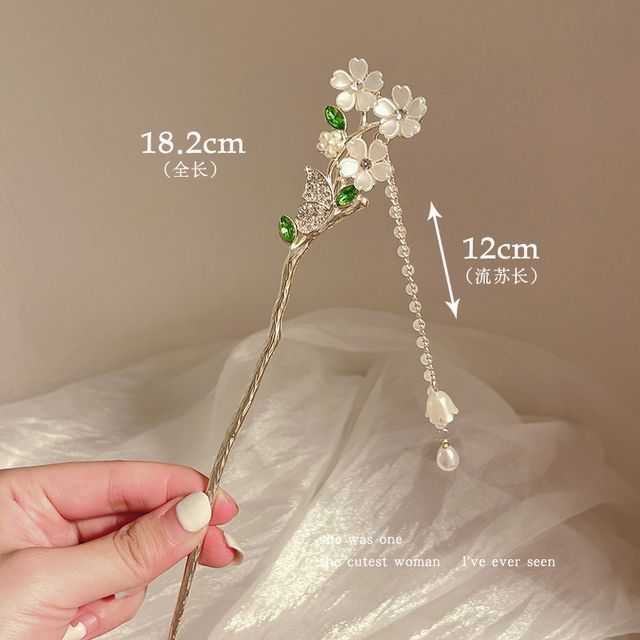 Floral Acrylic Alloy Hair Stick