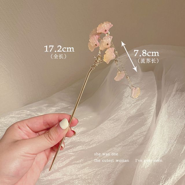 Floral Acrylic Alloy Hair Stick