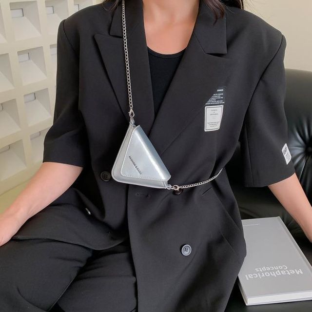 Bag Crossbody Chain Triangle Strap