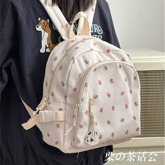 Floral Print Backpack