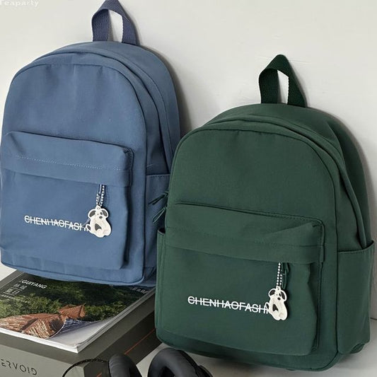 Letter Embroidered Backpack