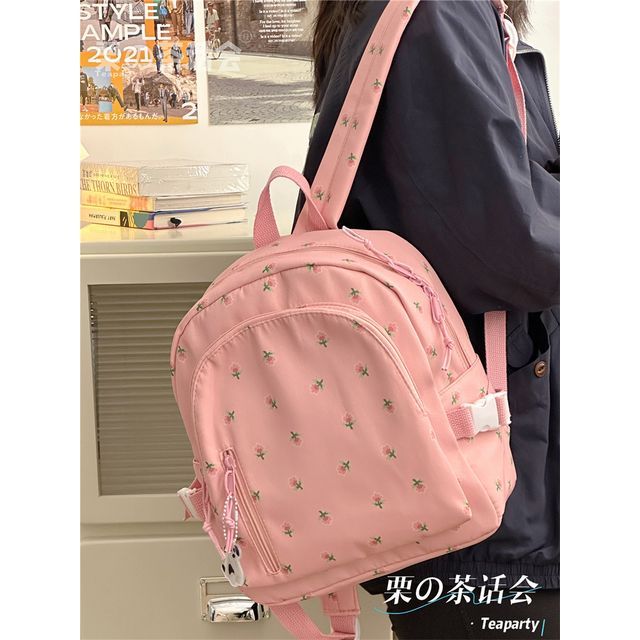 Floral Print Backpack