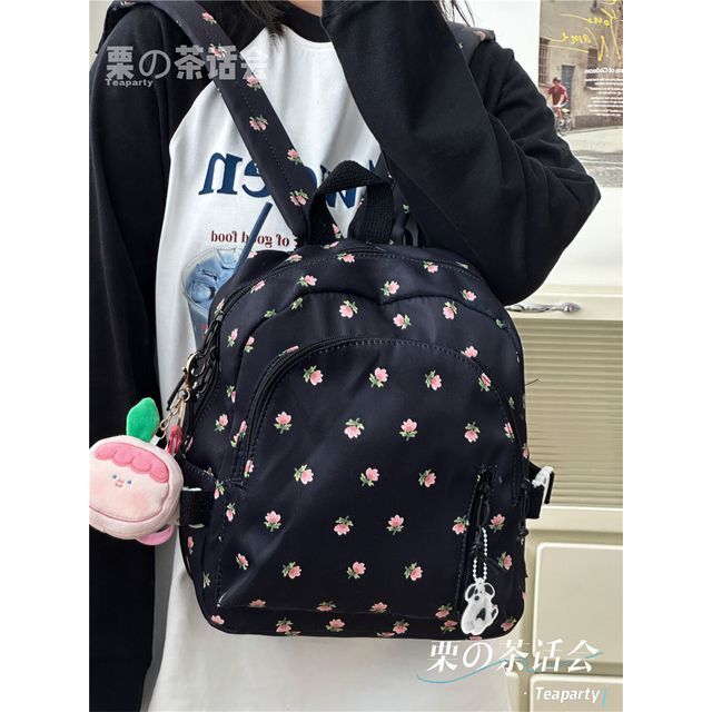 Floral Print Backpack