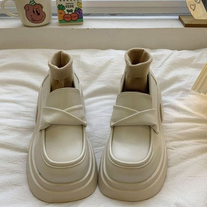 Platform Loafers Chunky Heel