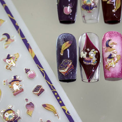 Magic Rabbit Nail Art Stickers (Various Designs)