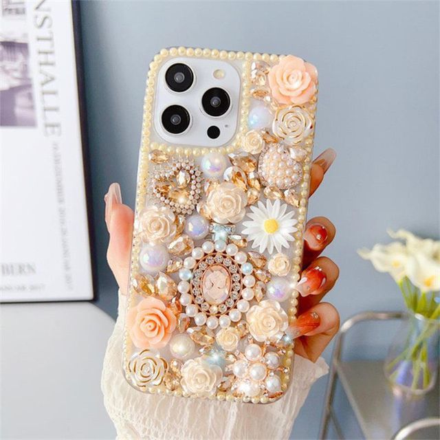 Floral Phone Case - iPhone 14 Pro Max / 14 Pro / 14 Max / 14 / 13 Pro Max / 13 Pro / 13 / 13 mini / 12 Pro Max / 12 Pro / 12 / 12 mini / 11 Pro Max / 11 Pro / 11 / SE / XS Max / XS / XR / X / 8 / 8 Plus / 7 / 7 Plus