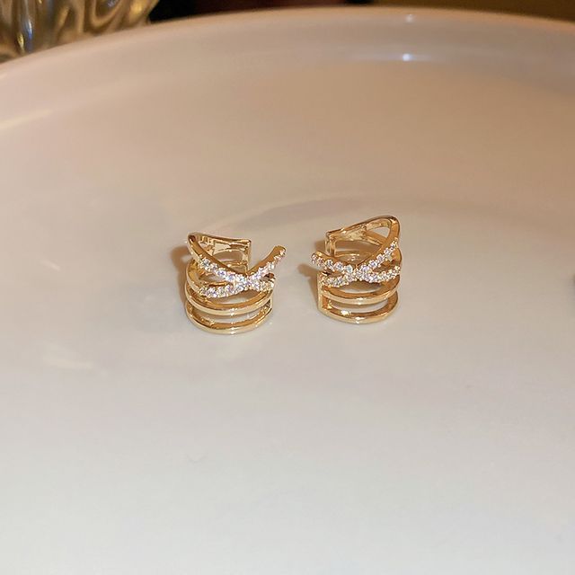 Alloy Cuff Earring Layered