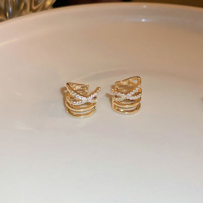 Alloy Cuff Earring Layered