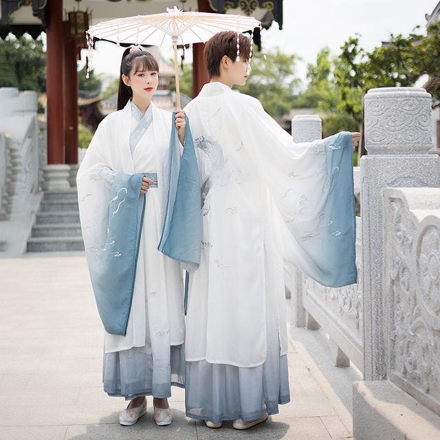 Dragon Embroidered Hanfu Jacket / Long