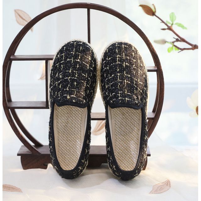 Slip-Ons Plaid Espadrille