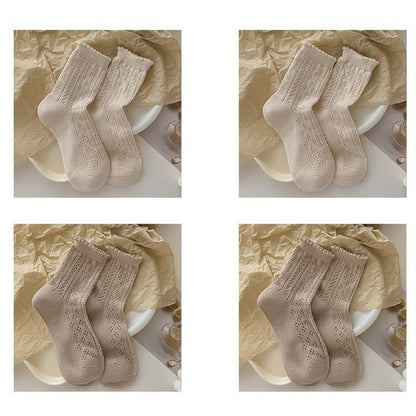 Ruffle Trim Socks Set