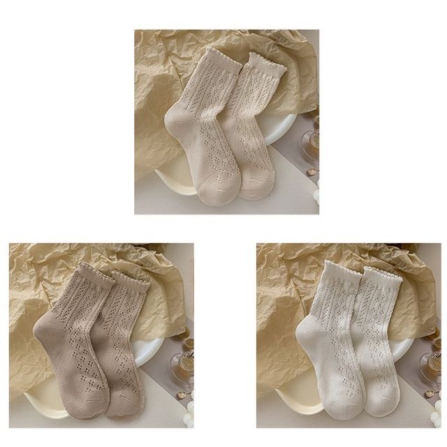 Ruffle Trim Socks Set