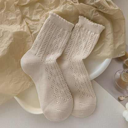 Ruffle Trim Socks Set