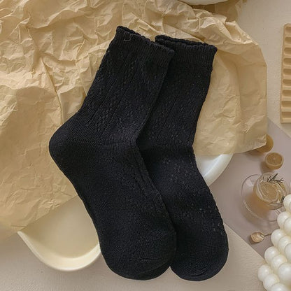 Ruffle Trim Socks Set