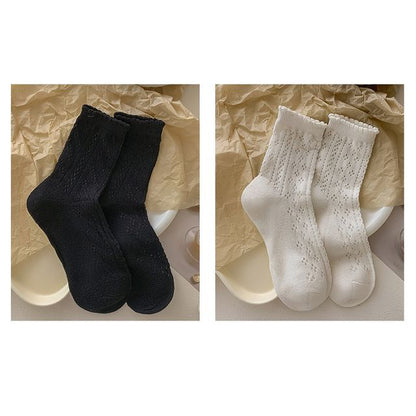 Ruffle Trim Socks Set