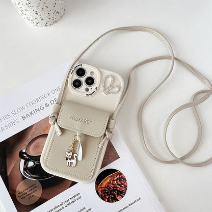 Holder Pendant Phone Cat Card Case