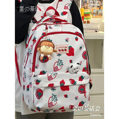 Cheese Print Backpack / Charm / Set